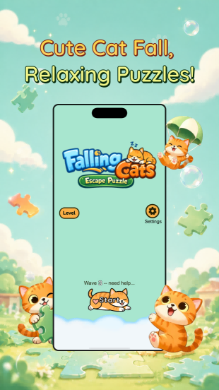 Longy Kitty gameplay showing cute stretching cats